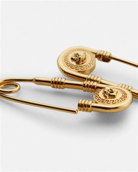 versace safety pin bracelet|safety pin earrings men.